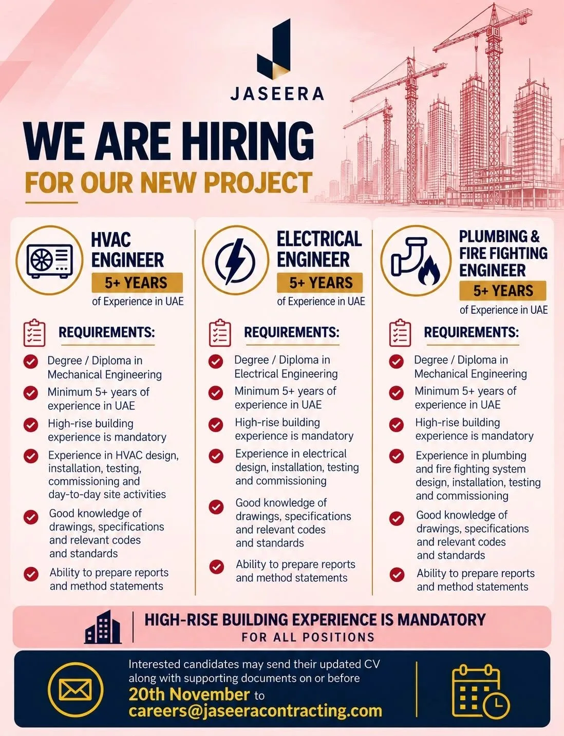 Jaseera Building Contracting LLC Dubai Jobs 3