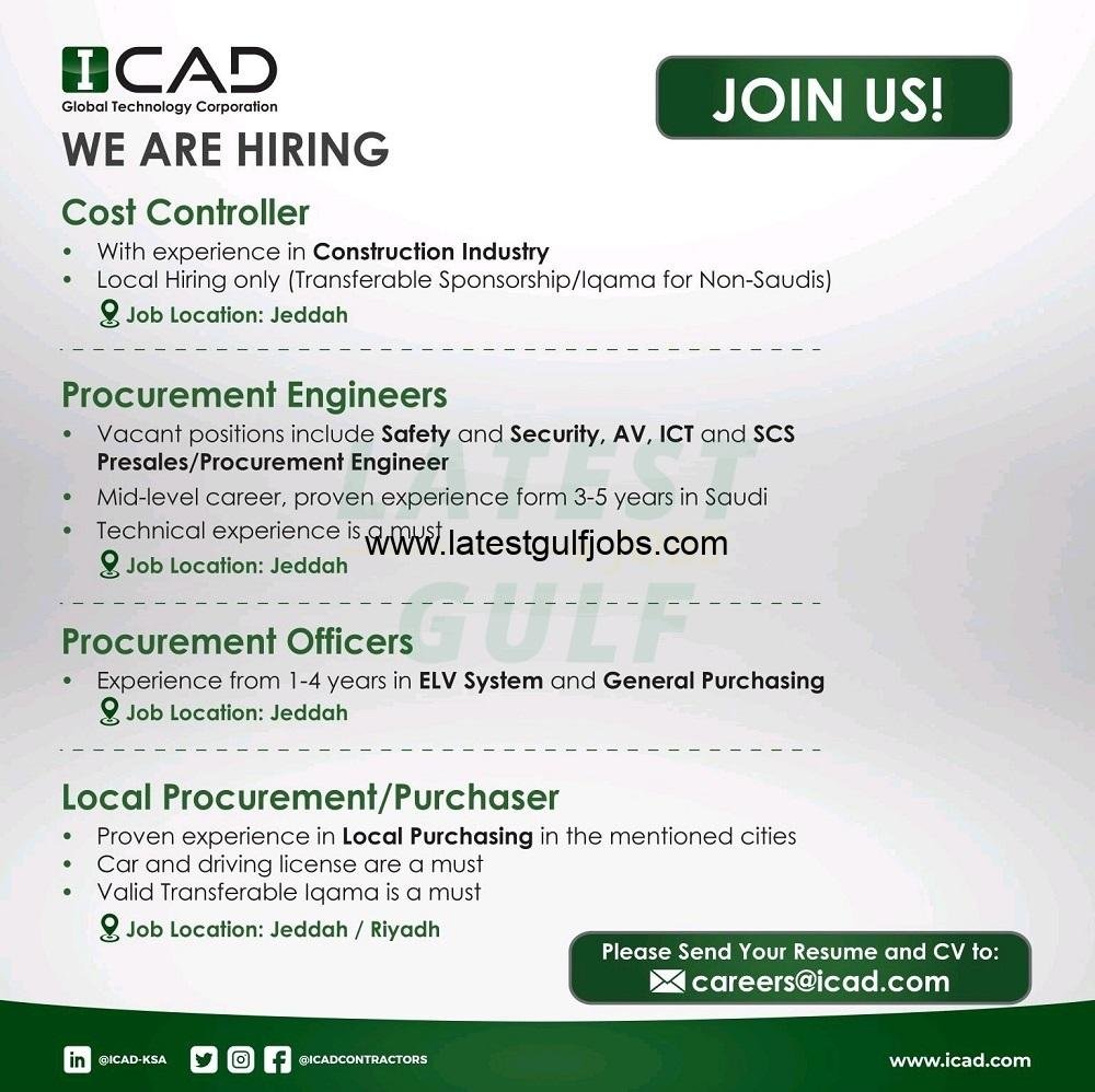 ICAD Global Technology Corporation Jeddah Jobs