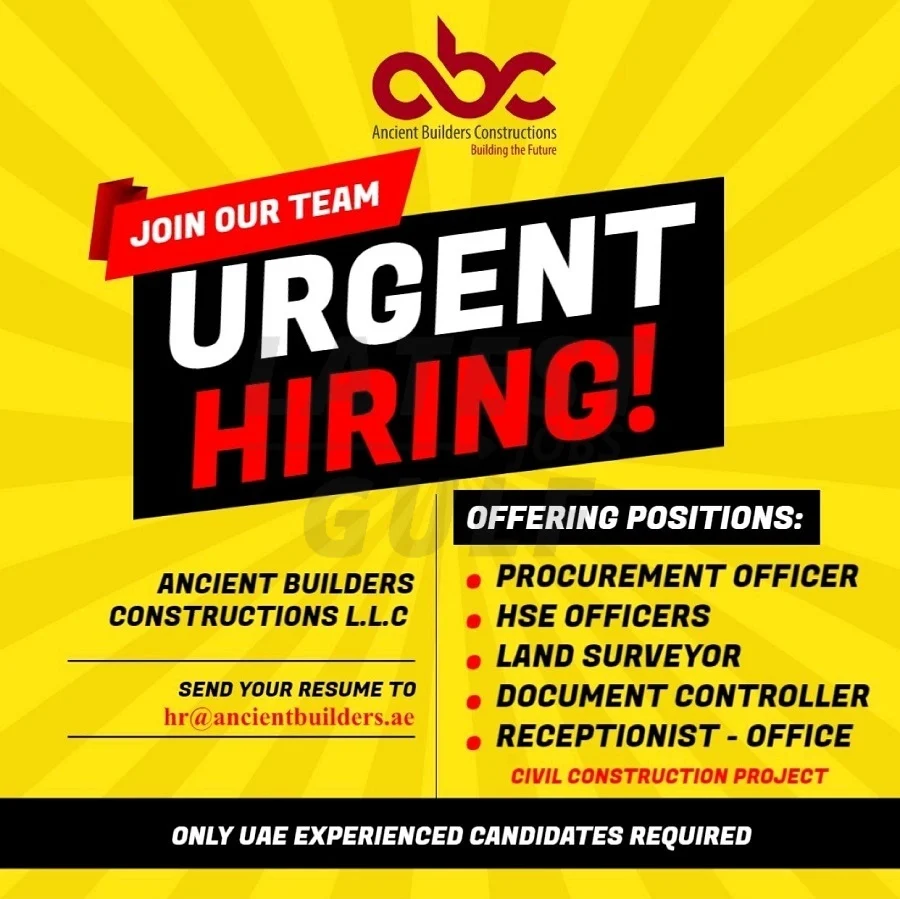 Ancient-Builders-Constructions-LLC-Dubai-Jobs-16-Nov-2022