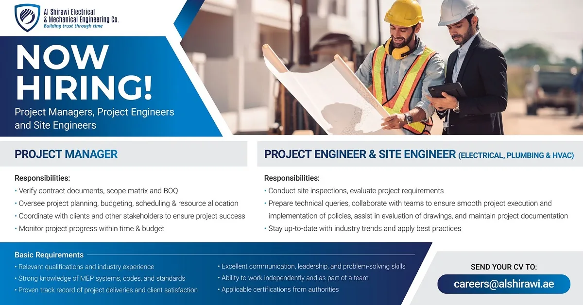 Al-Shirawi-Electrical-and-Mechanical-Engineering-Co-Dubai-Jobs-20-July-2023