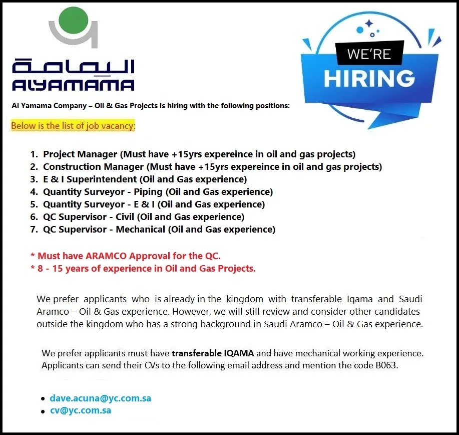 Al-Yamama-Contacting-Company-Dammam-Jobs-04-Oct-2023