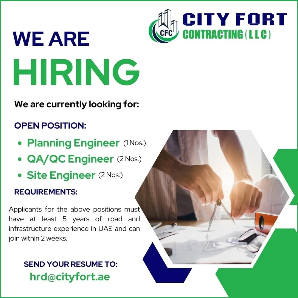 City Fort Contracting LLC Dubai Jobs