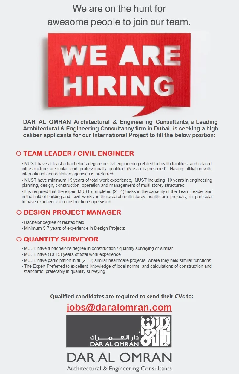 DAR-AL-OMRAN-Engineering-Consultants-Dubai-Jobs-16-July-2024