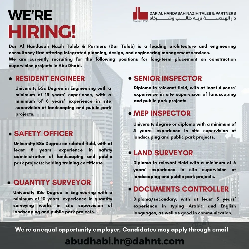 Dar-Al-Handasah-Nazih-Taleb-and-Partners-Abu-Dhabi-Jobs-23-Apr-2025