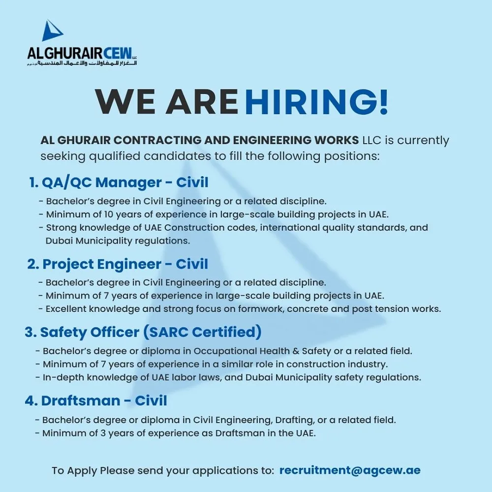 AL-Ghurair-Contracting-and-Engineering-Works-LLC-Dubai-Jobs-29-May-2025