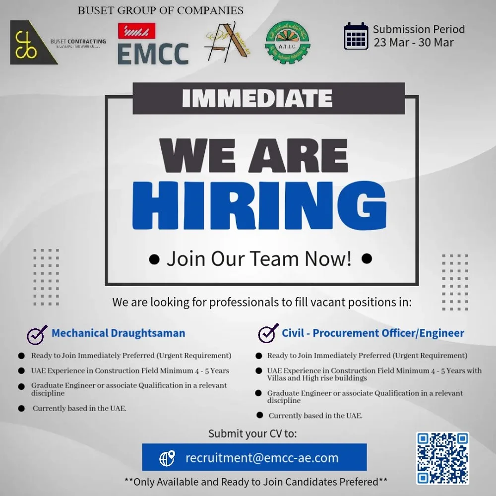 Electromechanical-Credible-Contractors-EMCC-LLC-Dubai-Jobs-22-Mar-2025