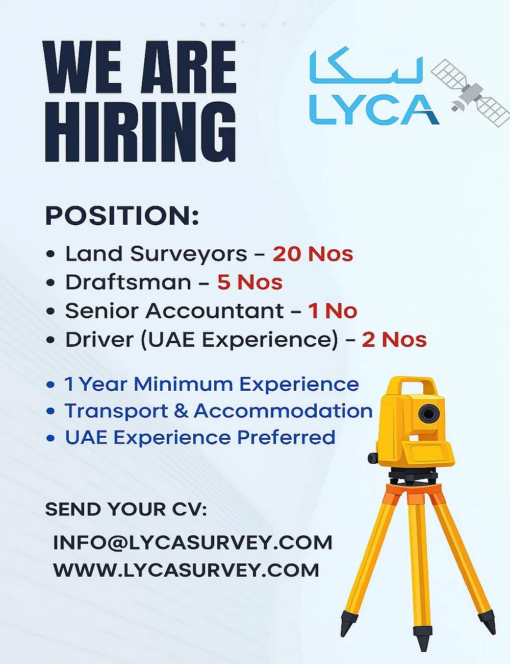 Lyca-Surveying-Engineering-Services-LLC-Dubai-Jobs-16-May-2025