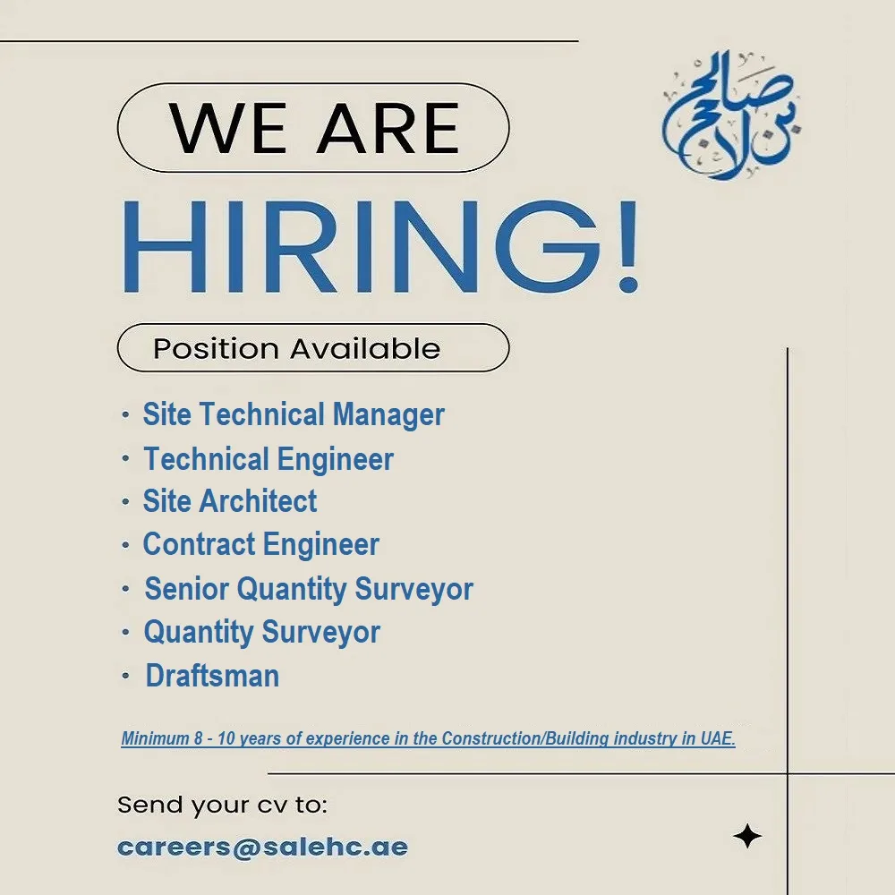 SALEH-Constructions-LLC-Dubai-Jobs-17-Aug-2025