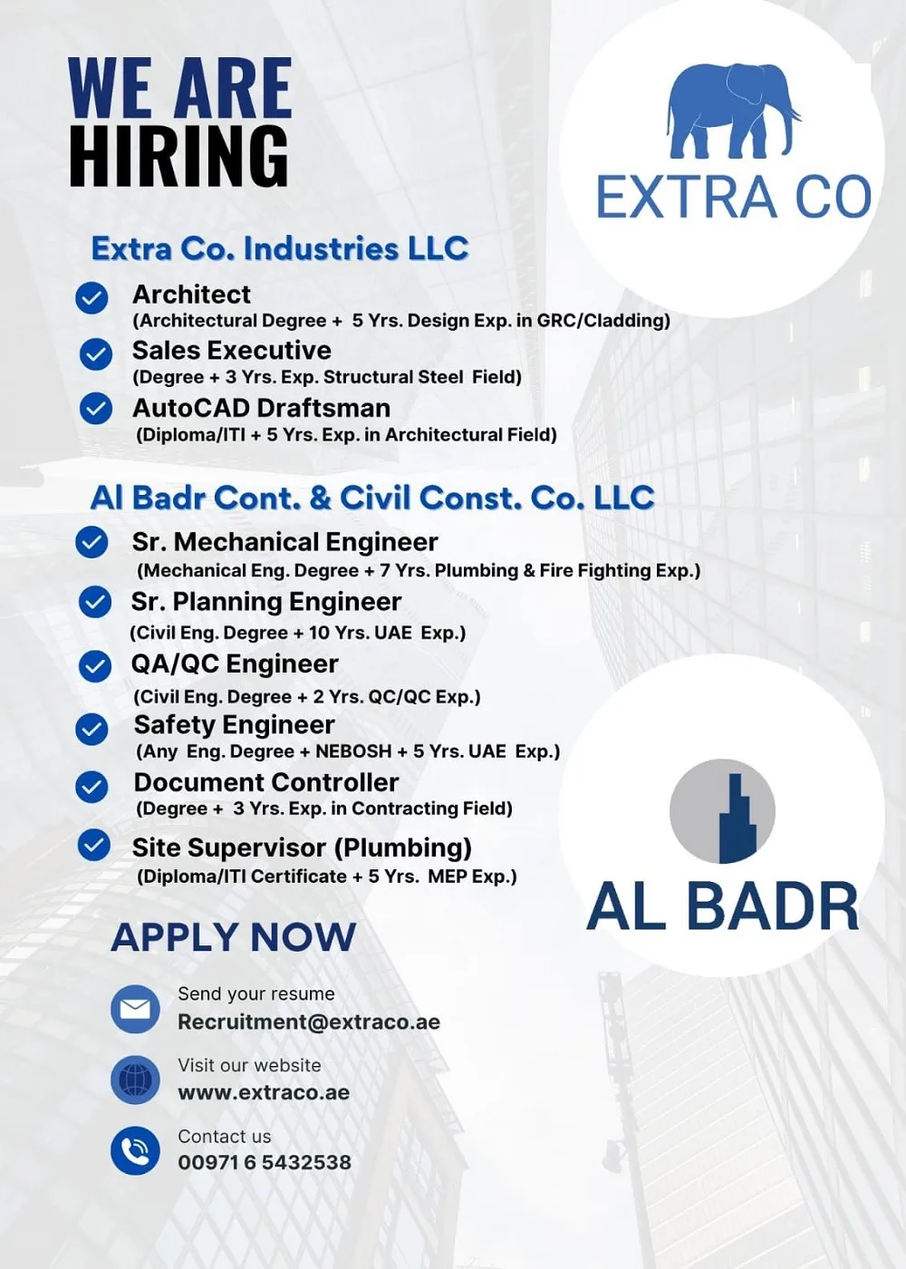Extra-Co-Engineering-Group-Abu-Dhabi-Jobs-15-Oct-2025