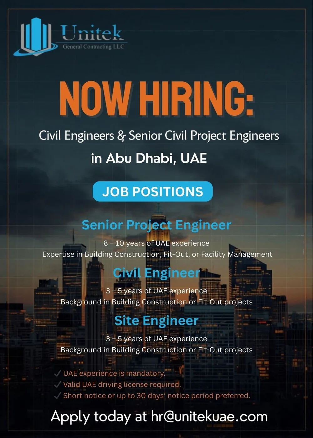 Unitek-General-Contracting-LLC-Abu-Dhabi-Jobs-21-Feb-2026
