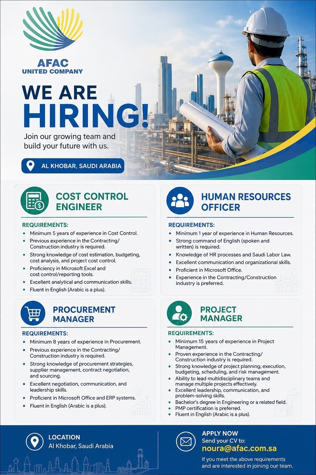 Abdullah-Fahad-Al-Khaledi-Contracting-Company-Khobar-Jobs-27-Jul-2026